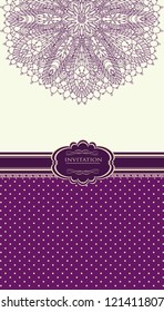 Vintage purple Christmas background for invitation, backdrop, card, new year brochure, banner, border, wallpaper, template, texture  vector eps 10
