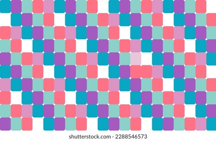 vintage purple pink and blue abstract block pattern background seamless repeat design, replete image design for fabric printing
