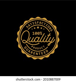 Vintage Quality Product Guarenteed Badge Label design