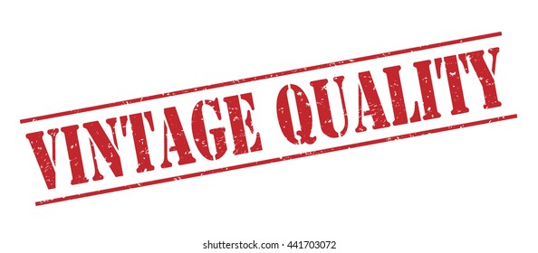 vintage quality vector stamp on white background