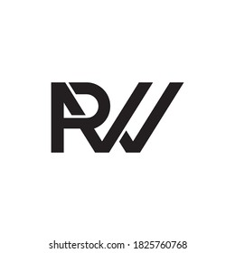 Vintage A R W letter logo monogram