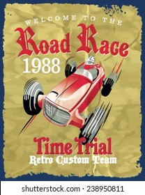 vintage race car for printing.vector old school race poster.retro race car set.Motorbike race skull rider.skull riders helmet vector posters