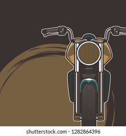 vintage race motorbike for printing.vector old school race poster.retro race motorbike print - Vector