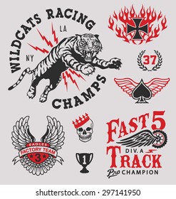 Vintage Racing Emblem Graphics