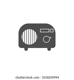 vintage radio icon. Elements of web icon. Premium quality graphic design icon. Signs and symbols collection icon for websites, web design, mobile app on white background