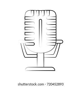 Vintage radio microphone