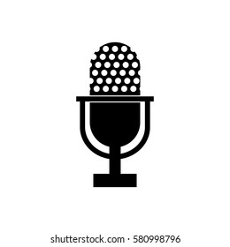 Vintage radio microphone icon vector illustration graphic design