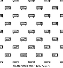 Vintage radio pattern seamless vector repeat geometric for any web design
