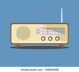 Vintage radio vector