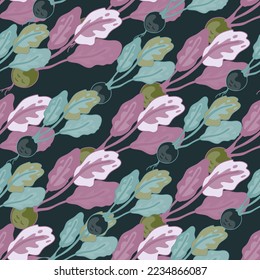 Patrón de rastrojo vintage sin costura. Radish con hojas de fondo interminable. Fondo de comida vegetariana. Diseño para tela, impresión textil, papel envolvente. Ilustración del vector