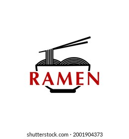 Vintage of Ramen Noodle Food Restaurant Logo Design