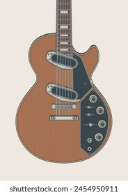 Vintage and rare rock recording electric guitar