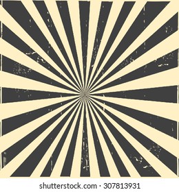 Vintage ray striped grunge background