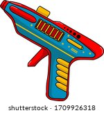 vintage raygun toys vector design