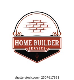 Vintage Real estate badge logo template and Constriction logo design building illustration.