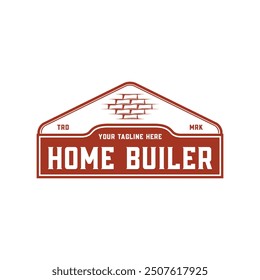 Vintage Real estate badge logo template and Constriction logo design building illustration.