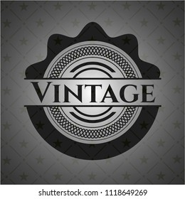 Vintage realistic black emblem