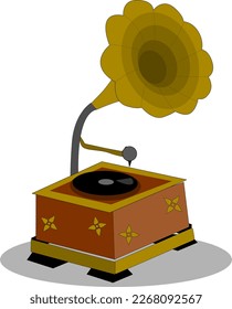 vectores convertibles del reproductor de registros vintage