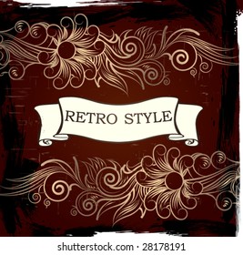 Vintage red background