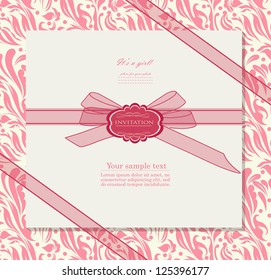Vintage red background for invitation, backdrop, card, new year brochure, banner, border, wallpaper, template, texture vector eps 10