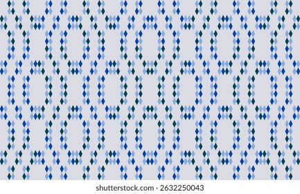 vintage red blue gray white color block arrange in diamond patchwork repeat seamless style design for fabric print or t-shirt paint or backdrop wall, Tribal seamless geometric pattern