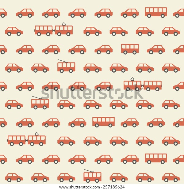 Vintage red car
pattern