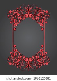 Vintage Red Frame Background. Perfect for Vintage Red Frame Background