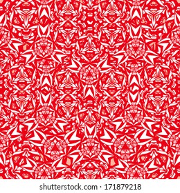 Vintage red geometric seamless pattern background