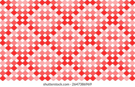 vintage red pink plus sign block arrange in diamond patchwork repeat seamless style design for fabric print or t-shirt paint or backdrop wall
