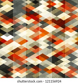 vintage red rhombus seamless pattern