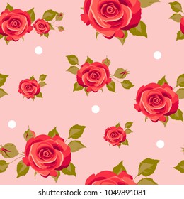 vintage red roses, postal