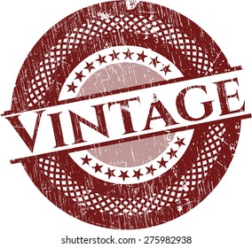 Vintage red rubber stamp