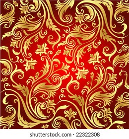 vintage red&gold background