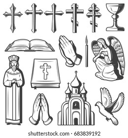 Vintage Religious Elements Collection