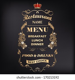 Vintage restaurant background