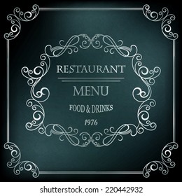 Vintage restaurant background