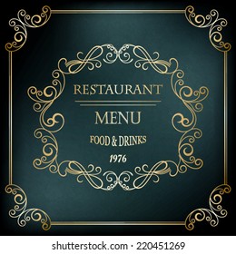 Vintage restaurant background