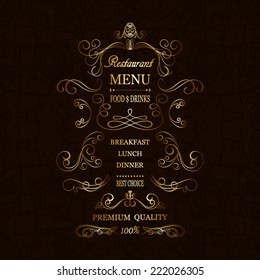 Vintage restaurant background