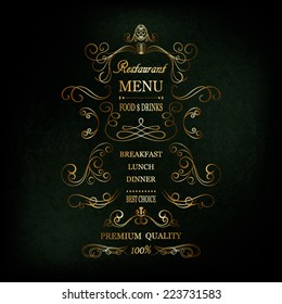 Vintage restaurant background