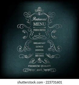 Vintage restaurant background