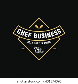 Vintage Restaurant and Cafe badge, label