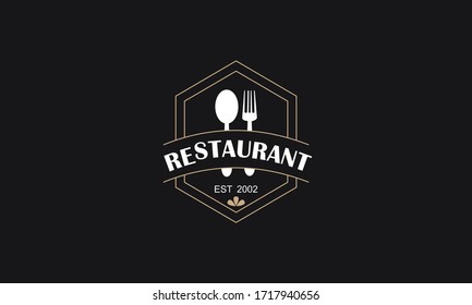 Vintage Restaurant Logo And Badge Logo Vector