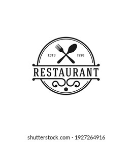 Restaurant Shop Design Element Vintage Style Stock Vector (Royalty Free ...