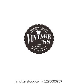 Vintage Restaurant Logo Stock Vector