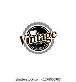 Vintage Restaurant Logo Stock Vector