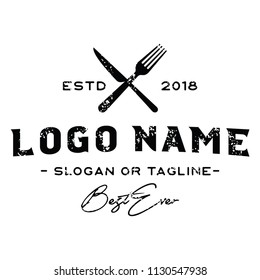 Vintage Restaurant Logo Vector