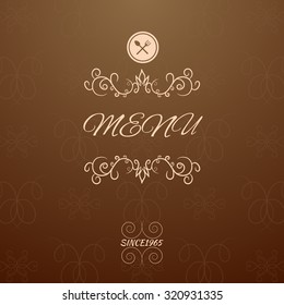 Vintage Restaurant menu design eps 10