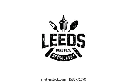 Vintage Restaurant Vector Royalty Logo Design Inspirations