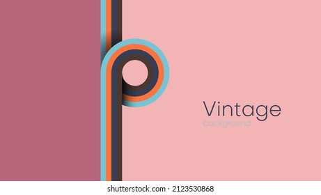 fondo abstracto retro vintage.ilustración vectorial