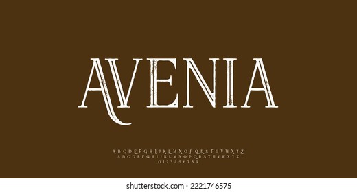 vintage retro alphabet letters Font. Minimal modern urban fonts for logo, brand etc. Typography vector illustration